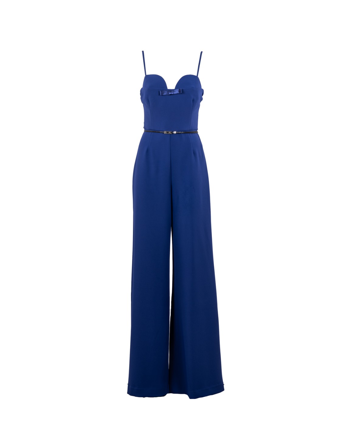 shop ELISABETTA FRANCHI  Tuta: Elisabetta Franchi tuta in crêpe con fiocco in raso.
Fodera in raso monogram.
Zip invisibile sulla schiena.
Spalline regolabili.
Cintura removibile.
Composizione: 95% Poliestere, 5% Elastane.
Made in Italy.. TU02942E2-828 number 2052047
